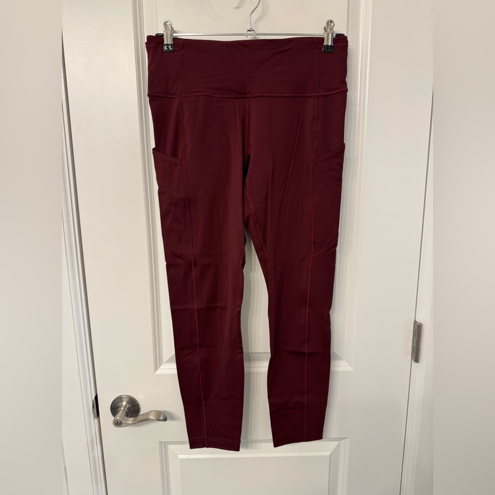 Lululemon Burgundy leggings size 8